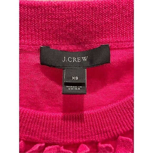 J. Crew Merino Wool Pink Crew Neck Sweater Size XS - Picture 2 of 5